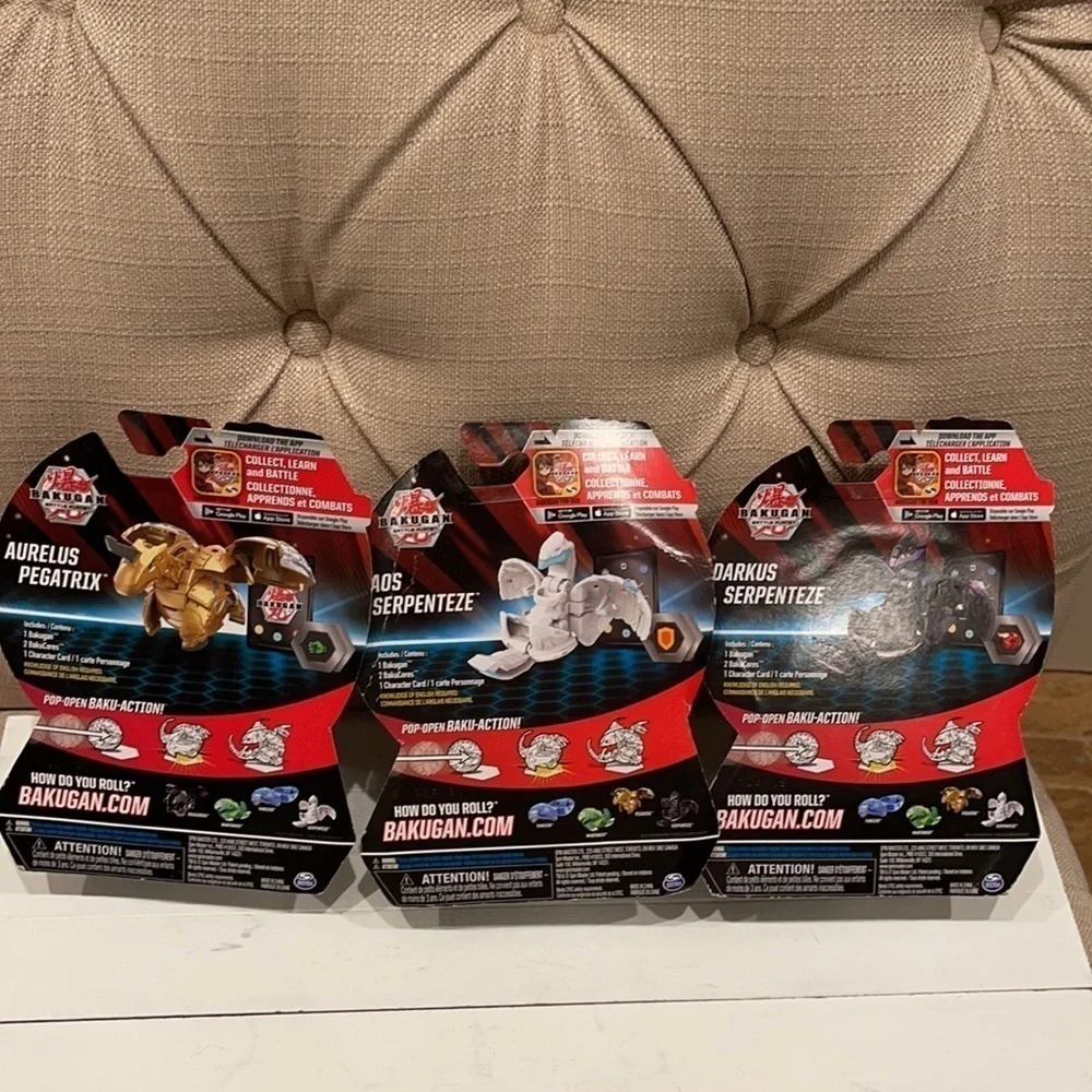 Lot of 3 Bakugan Brawlers Battle Planet NIP